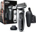 Braun Series 7 Herrenrasierer mit 360° Flex, Präzisionstrimmer & Reinigungsstation, AutoSense, Wet & Dry, EasyClick, Modell 70-S7200cc, Silber