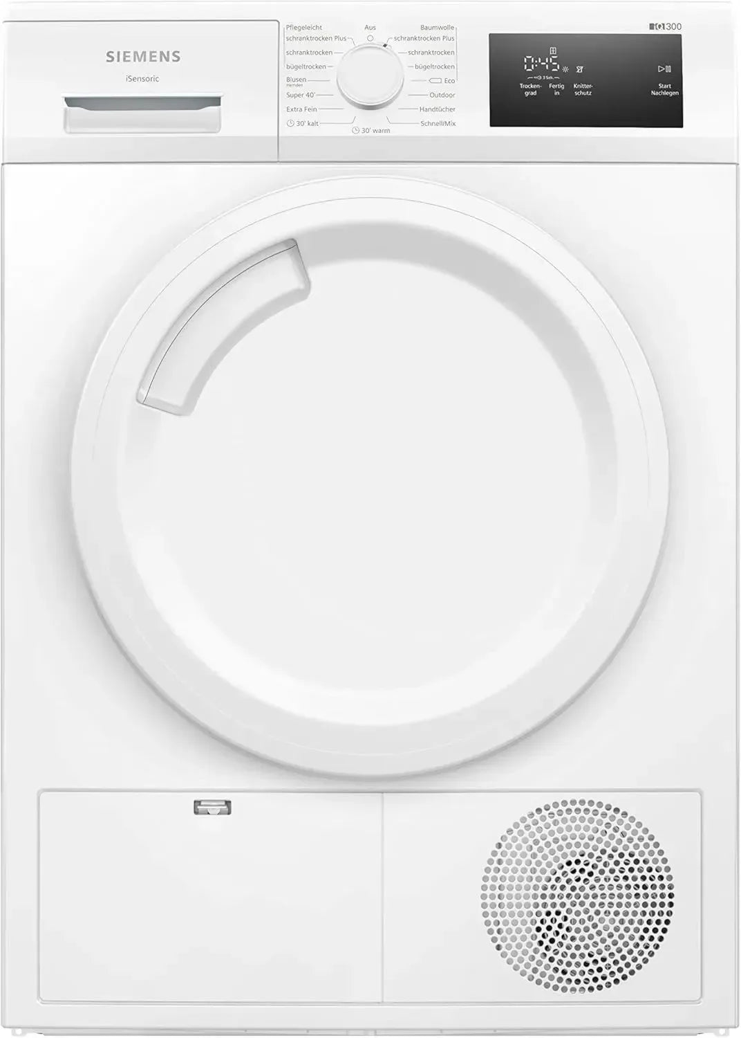 Siemens iQ300 Wärmepumpentrockner 7 kg, 243 kWh/Jahr, autoDry, Outdoor, Weiß