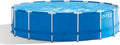 Intex Metallrahmen-Pool Set mit Zubehör, Ø 457 x 122 cm, Grau