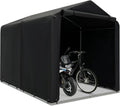 Robuste Zeltgarage 218 x 160 x 164 cm – Wasserdichtes Lagerzelt mit Reißverschlusstür und stabilem Metallrahmen für Fahrräder