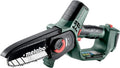 Metabo Akku-Astsäge 18V, 15 cm Schwert – Perfekt für Baumpflege, hohe Leistung, leicht und tragbar