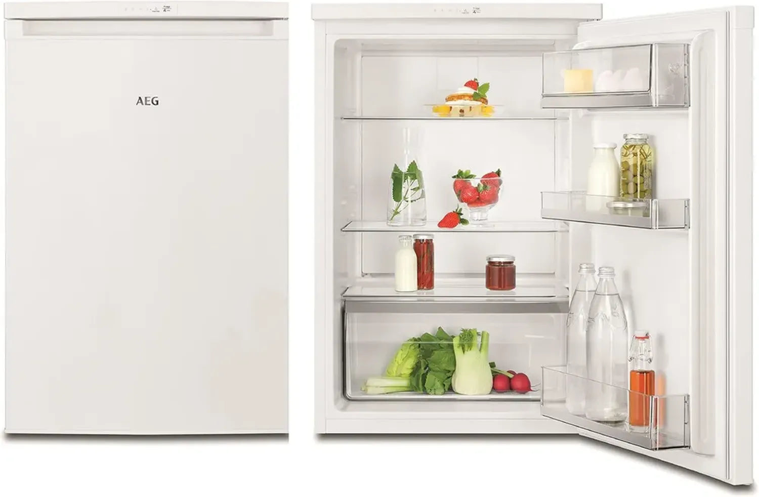 AEG Tisch-Kühlschrank, freistehend, 134 L, 845 mm, Energieeffizienzklasse D