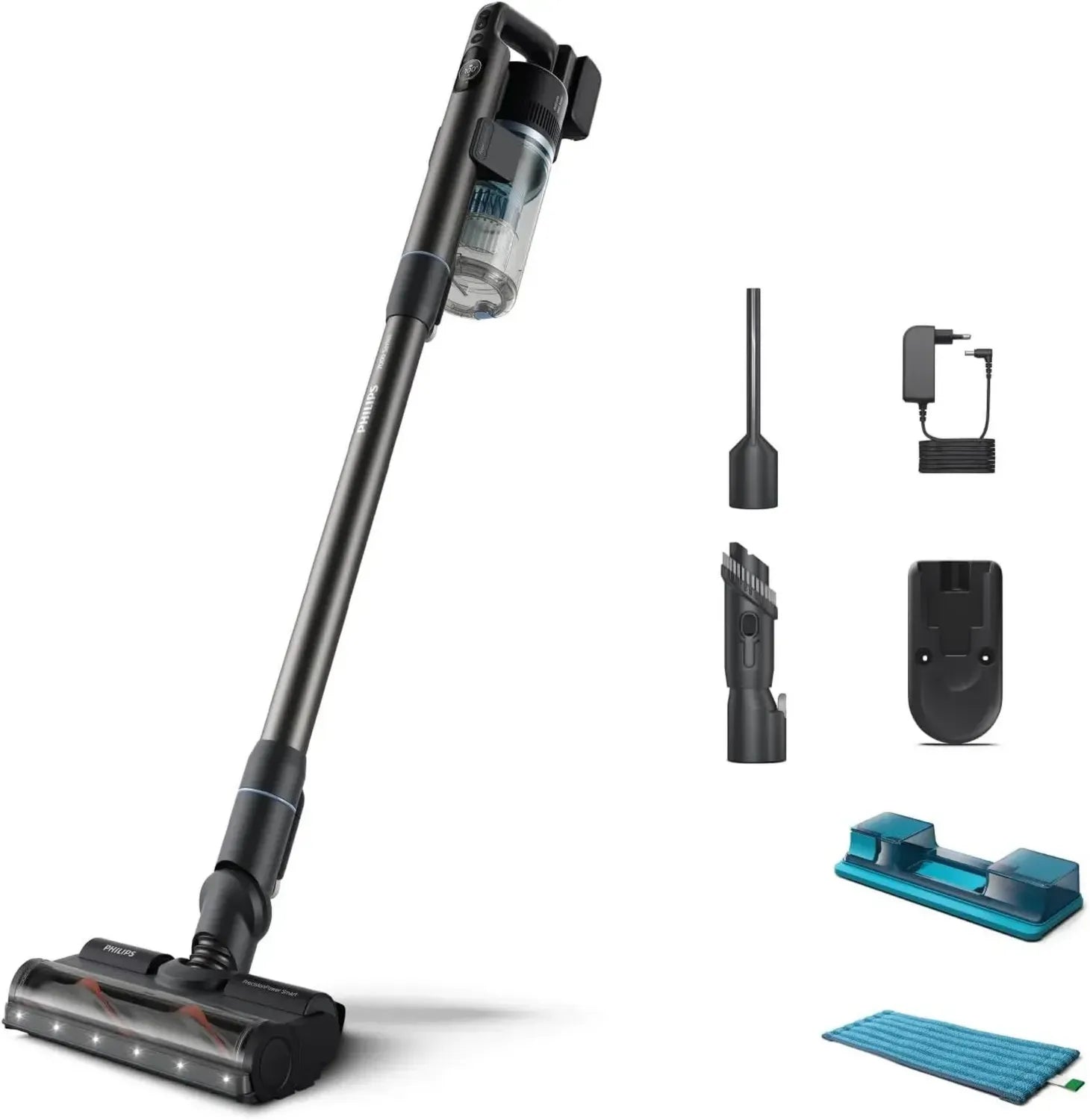 Philips kabelloser Staubsauger Aqua 7000 Serie, digitaler Motor, LED-Lichter, Aqua-Modul, 80 Min. Laufzeit