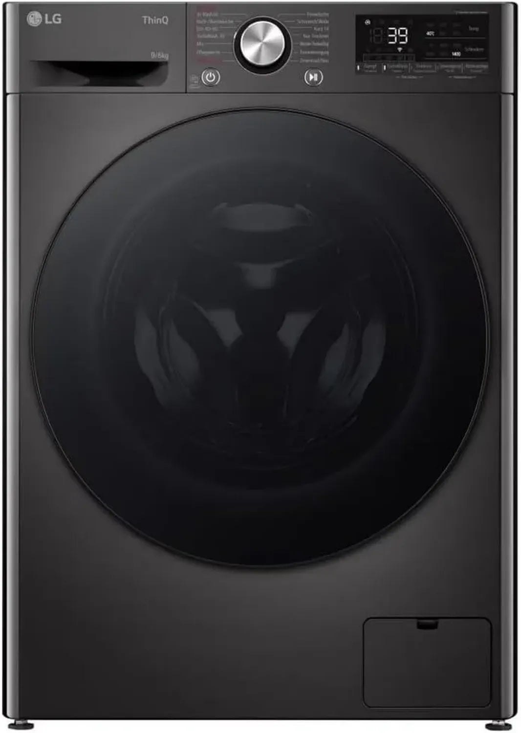 LG Frontlader-Waschtrockner 9/6 kg, Wi-Fi, AI Direct Drive, Dampftiefenreinigung, TurboWash 360, gehärtetes Glas, Weiß